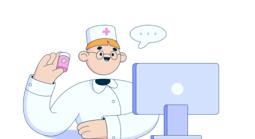 bubble gum doctor gives an online consultation 1